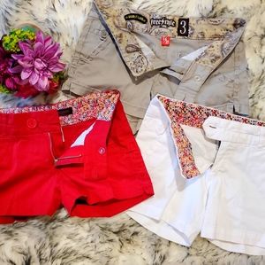 3 for Practically Free mid-rise shorts
